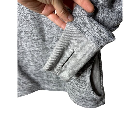 Athleta Batwing And Robin Cowl Neck Sweater Size Medium Marled Gray Sz M - Picture 3 of 8